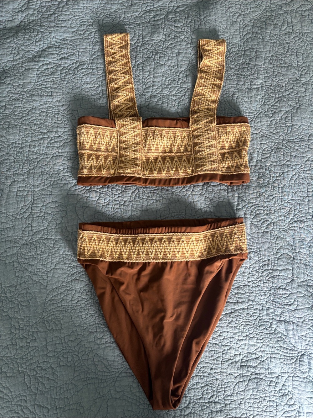 High waisted bikini set
